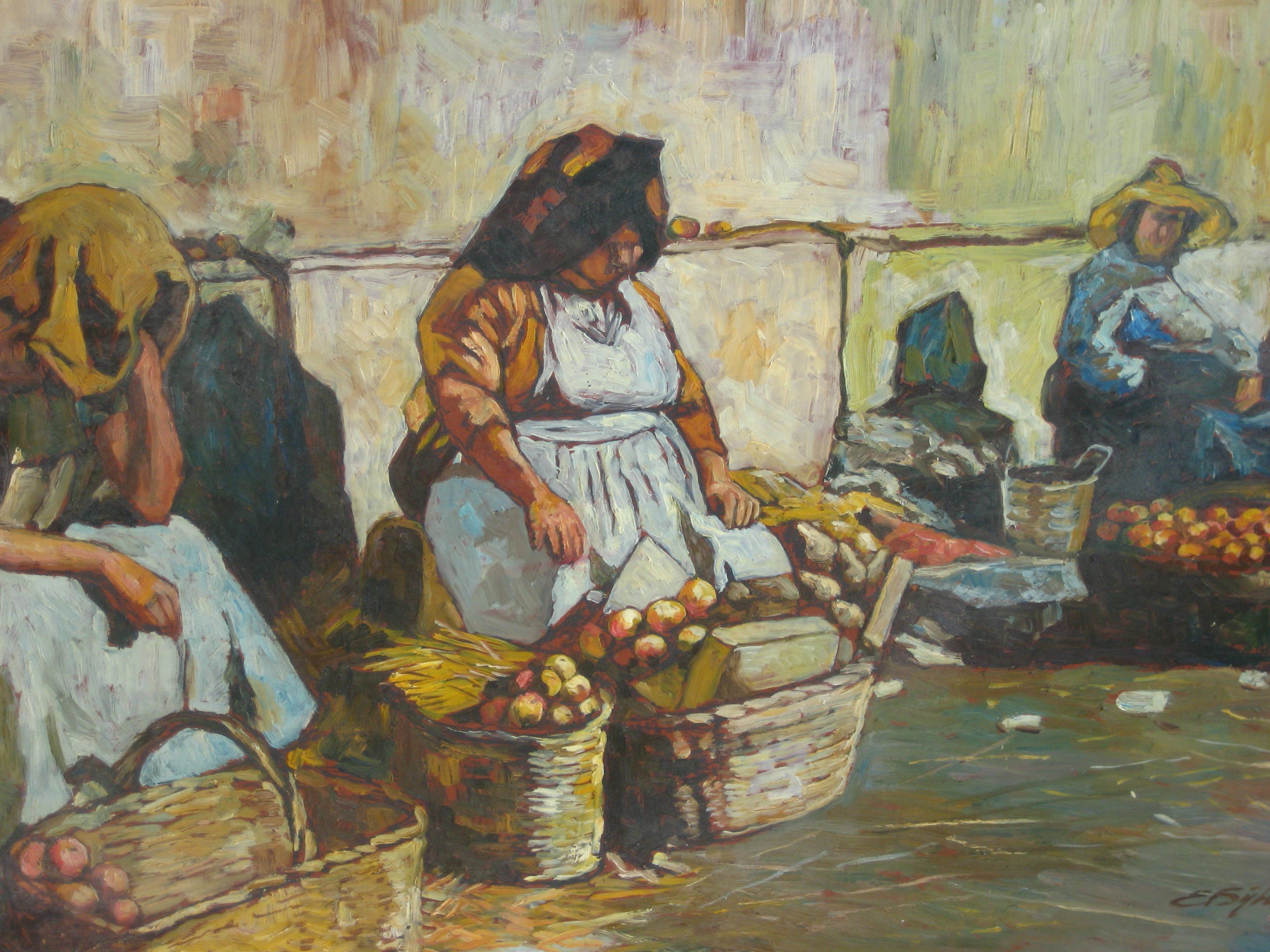 Edmond von Sijben de Maroije - Marktkoopvrouwen. kopen? Bied vanaf 95!