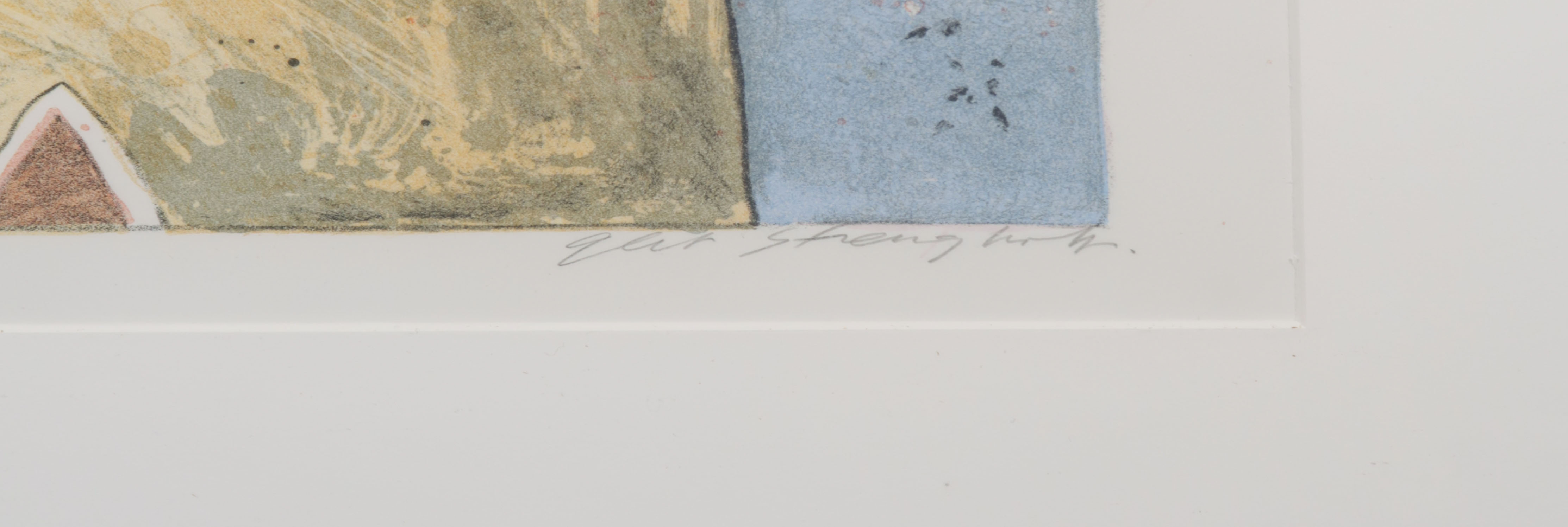 Gert Strengholt - Litho, Torensprong - Ingelijst kopen? Bied vanaf 20!