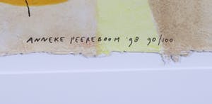 Anneke Peereboom - Zeefdruk, Luce del Giorno III - Ingelijst kopen? Bied vanaf 10!