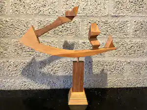 Teun Renes - Blank houten object verkauft für € 75!