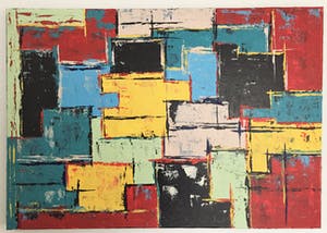John Foppen - Multi Colours Symphony ........ # K02 . XL. GROOT. kopen? Bied vanaf 185!