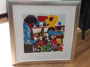 Karel Appel - Het gele hoofd Prachtig ingelijst kopen? Bied vanaf 325!