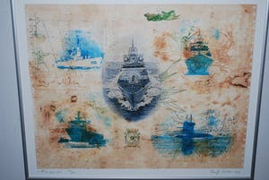 Leentje Linders - 2 ingelijste etsen: uit 2007 & 1975 kopen? Bied vanaf 35!