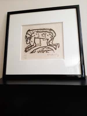 Pierre Alechinsky - Dieren verkocht voor € 350!