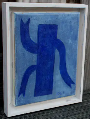 Klaas Gubbels - Ingelijst acryl op doek: "Blauwfond" - 2022 kopen? Bied vanaf 1499!