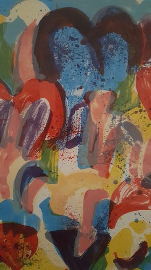 Jan Cremer - Tulpen 2 - zeefdruk met beperkte oplage. kopen? Bied vanaf 245!