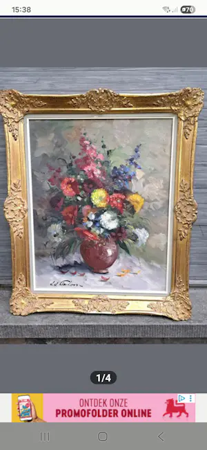 Jean-Jacques Foulon - Kleurrijk bloemenstilleven kopen? Bied vanaf 129!