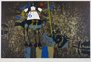 Joze Ciuha - Zeefdruk op papier, Ur 16 praolica v1 e.d. - Ingelijst kopen? Bied vanaf 60!