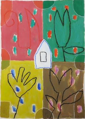 Harrie Gerritz - Gouache, Zonder titel - Ingelijst kopen? Bied vanaf 250!