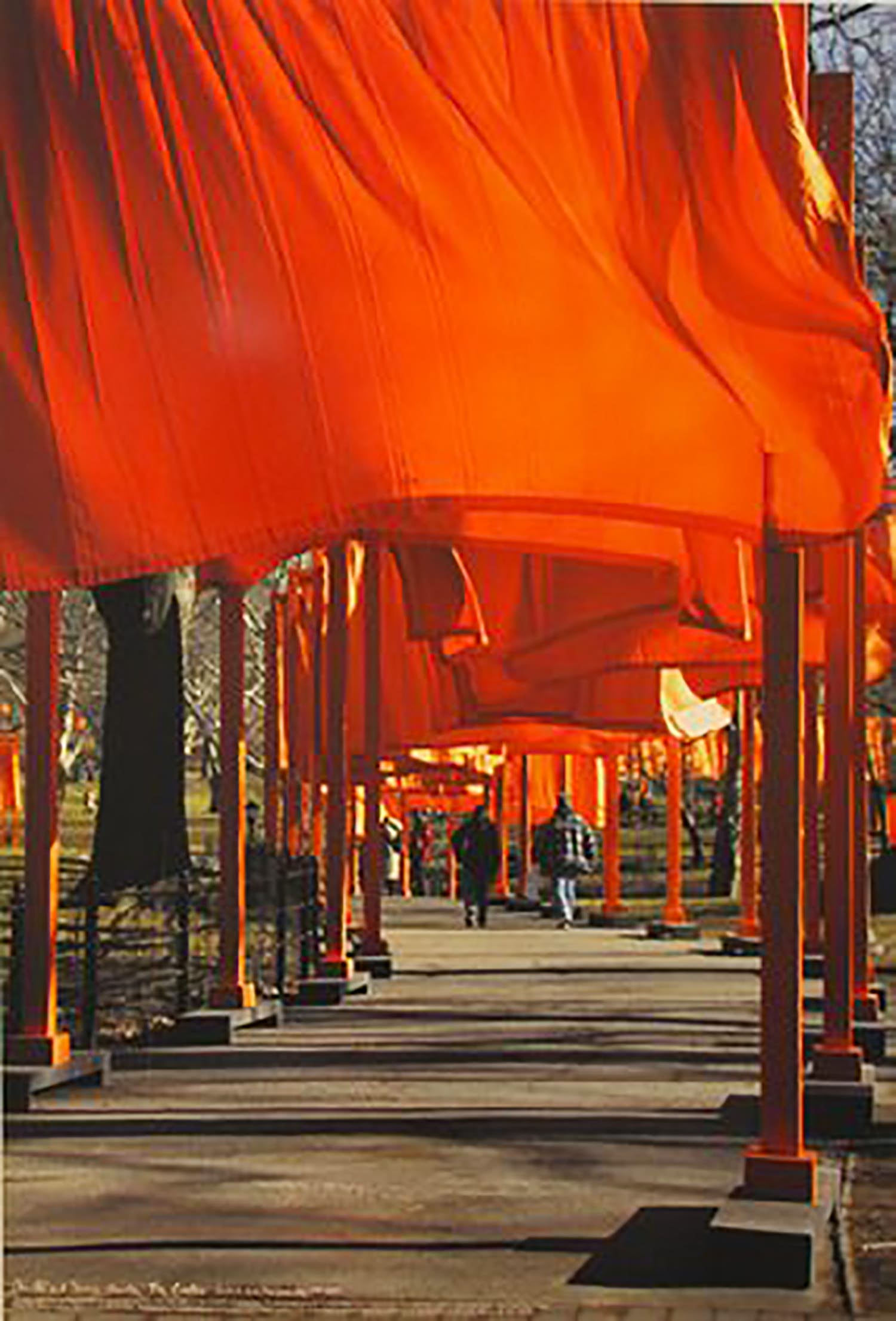 Christo - "The Gates " Central Park NYC - 2005 - ongesigneerde foto litho verkocht voor € 35!