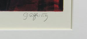 Gerda Elfring - Zeefdruk, 6 Kippen - Ingelijst kopen? Bied vanaf 35!