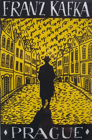 Jiri Votruba - Tweeluik zeefdrukken Franz Kafka in Praag (fraai gelijst) kopen? Bied vanaf 80!