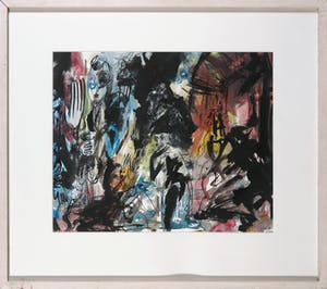 Rachid Ben Ali - Inkt en gouache op papier, Voor de nacht - Ingelijst kopen? Bied vanaf 200!