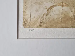 Jan Pieter van den Bos - Eigenzinnig Gronings kunstenaar - gesigneerde E.A. ets - 2006 - Abstract kopen? Bied vanaf 27!