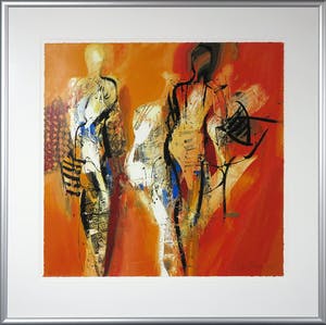 Peter Meijer - Zeefdruk, Aurora Borealus - Ingelijst kopen? Bied vanaf 50!