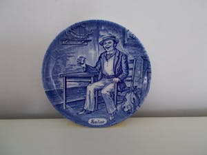 Wedgwood - Set van 6 bordjes (Flow Blue Small Tradesman). kopen? Bied vanaf 10!