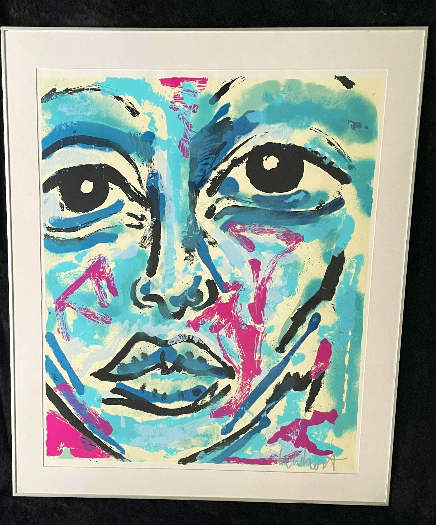 Peter Klashorst - Blue Face kopen? Bied vanaf 140!