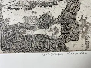 Wout van Heusden - abstracte tekening kopen? Bied vanaf 45!