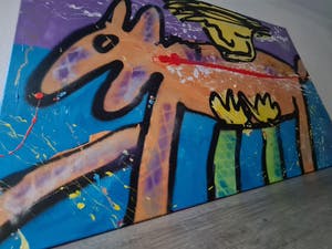 Espen Hagen - Horse Rider - gemengde techniek - doek - 2007 - gesigneerd kopen? Bied vanaf 1!