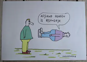 Kamagurka - Afstand houden is belangrijk kopen? Bied vanaf 235!