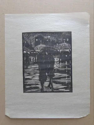 Daan de Vries - NAAKT / LOT VAN 3 STUKS / ZW-W HOUTSNEDE / SIG kopen? Bied vanaf 50!