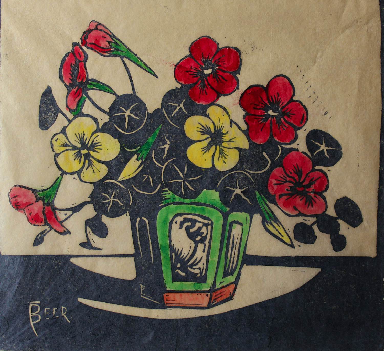 Jac. de Beer - Vaas met Oost Indische kers kopen? Bied vanaf 75!