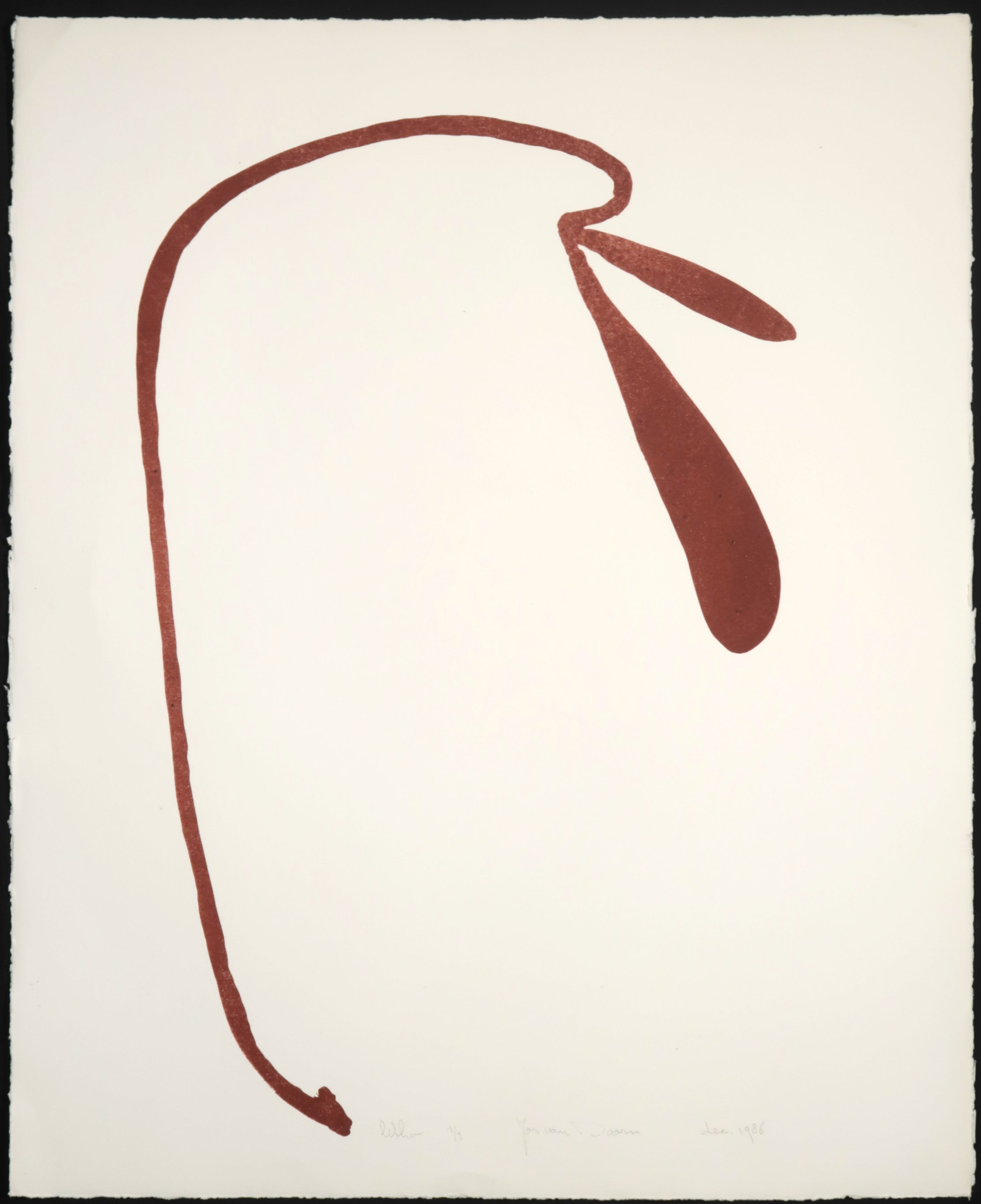 Jos van Doorn - Kleurenlitho, Figuur verkocht voor € 55!