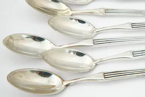 Jaren 60 Koninklijke van Kempen en Begeer 6 zilveren lepeltjes - in org. verpak! kopen? Bied vanaf 65!