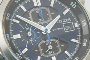 2557 - RVS (stalen) Citizen pols horloge type Eco-Drive B612 Chronograph kopen? Bied vanaf 60!