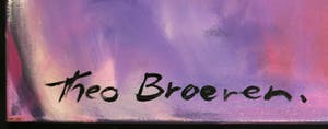 Theo Broeren - Acryl op doek, Purple World (Zeer groot) kopen? Bied vanaf 100!