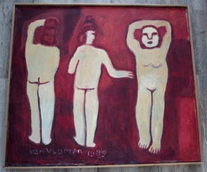 Koos van Vlijmen - Olieverf op doek - 1989 kopen? Bied vanaf 155!