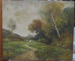 Toon Wildeboer - duinlandschap met figuur kopen? Bied vanaf 10!