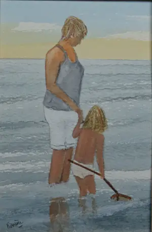 Franklin Meijer - Strand tafereeltjes - 4 x kavel kopen? Bied vanaf 99!