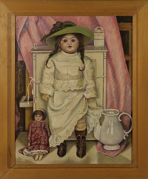 Ad Witteveen - Olieverf op paneel, Jacomijn - Ingelijst kopen? Bied vanaf 1!