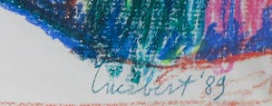 Lucebert - Olieverf, gouache, krijt en collage op papier, Compositie - Ingelijst (Groot) kopen? Bied vanaf 1!