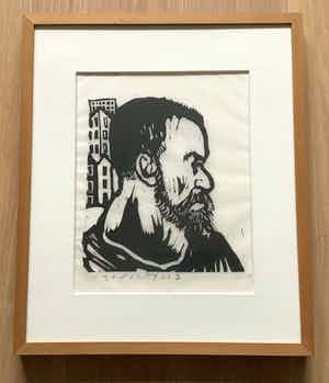 Aad de Haas - Zelfportret verkocht voor € 250!