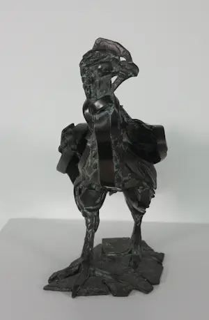 Hetty Heyster - Bronzen sculptuur, Gestileerde roofvogel kopen? Bied vanaf 1300!