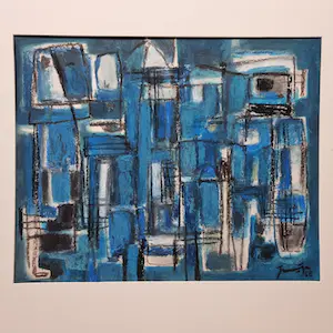 Jaap Nanninga - Abstracte compositie kopen? Bied vanaf 850!