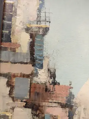 Charles Petit - Stadsgezicht Parijs met zicht op de Sacré-Cœur baseliek in Montmartre kopen? Bied vanaf 80!