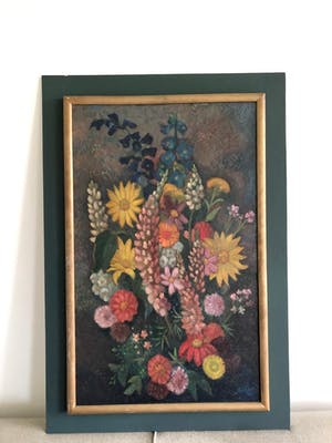 Louis Schrikkel - Boeket met donkere fond kopen? Bied vanaf 500!