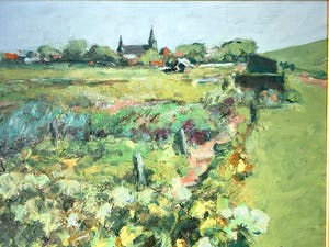 Toon de Haas - Expressionistisch landschap kopen? Bied vanaf 295!