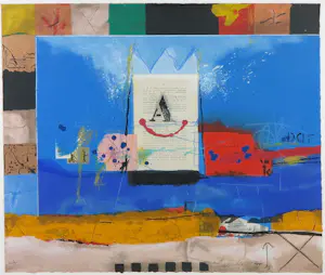 Theo Koster - Zeefdruk, Blauw - Ingelijst kopen? Bied vanaf 35!