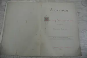 Niet of onleesbaar gesigneerd - Zestien Stadsgezichten & Brochure 'Herinnering aan Amsterdam' 1883 kopen? Bied vanaf 1!