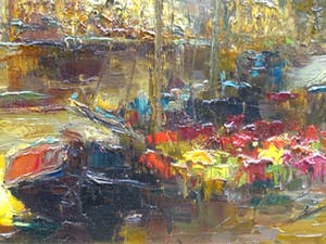 Jan Bevort - Bloemenmarkt Amsterdam. kopen? Bied vanaf 375!