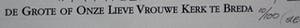 Jan Michielsen - Zeefdruk: De grote of Onze Lieve Vrouwe Kerk te Breda - 2003 kopen? Bied vanaf 40!