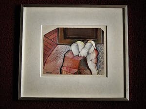 Abraham Hadad - Iraaks/Israelisch expressionist - Gouache - "Moving out" - Christies 2005 kopen? Bied vanaf 60!