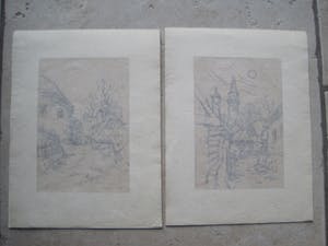 Niet of onleesbaar gesigneerd - Dorpsgezicht. kopen? Bied vanaf 1!