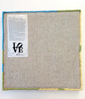 Robert Indiana - "Love"- Teppich - Limited Edition - signiert - nummeriert (40 x 40 cm) kopen? Bied vanaf 170!