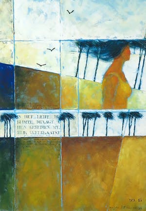 Magda Luttikhuizen - Zeefdruk, Zonder titel - Ingelijst kopen? Bied vanaf 40!