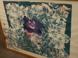 Lieve Prins - Digitale / Copy-art , Geld – ingelijst – 1984 kopen? Bied vanaf 1!